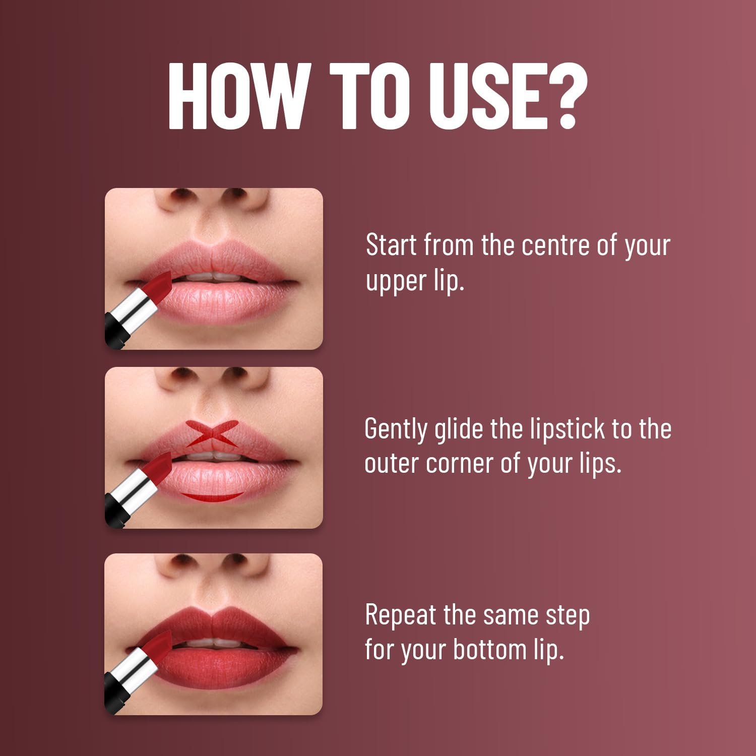 Swiss Beauty Pure Matte Creamy Lipstick | Non-drying, Highly pigmented Lipstick | Shade- Russian Red, 3.8gm| thumbnail