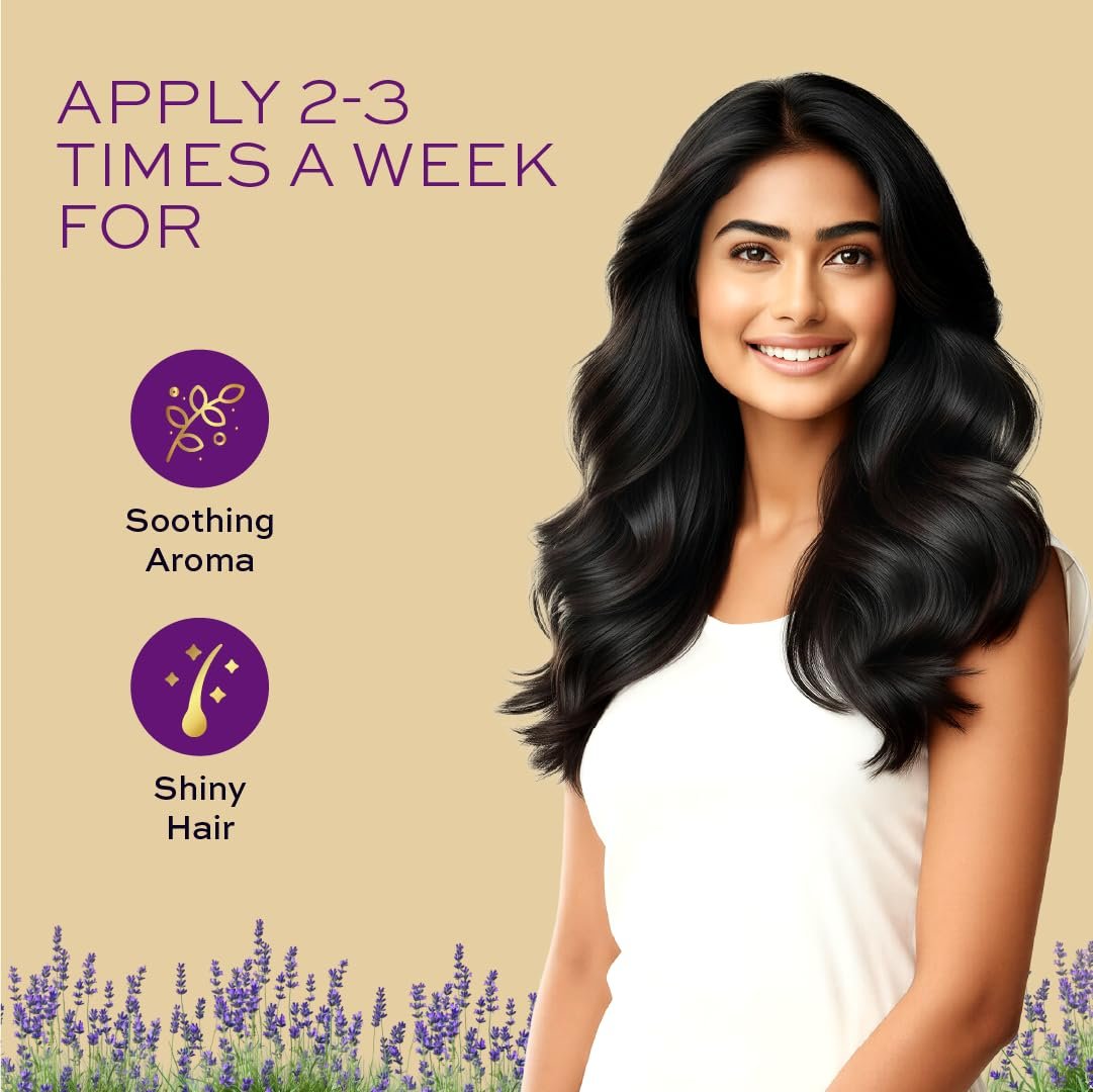 Parachute Advansed Lavender Essential Oil 14ml | 100% Pure | For long & thick hair | Soothing Aroma | Soft & Shiny Hair | Promotes Healthy-Looking Hair thumbnail