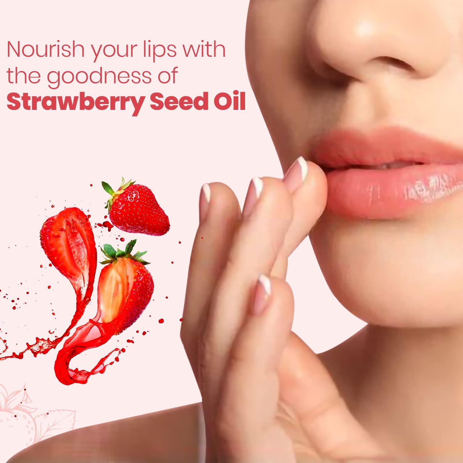 Himalaya Strawberry Shine Lip Balm | 4.5gm| 100% Natural Colour | Naturally Glossy | Soft & Nourished Lips | Natural Vitamin E thumbnail