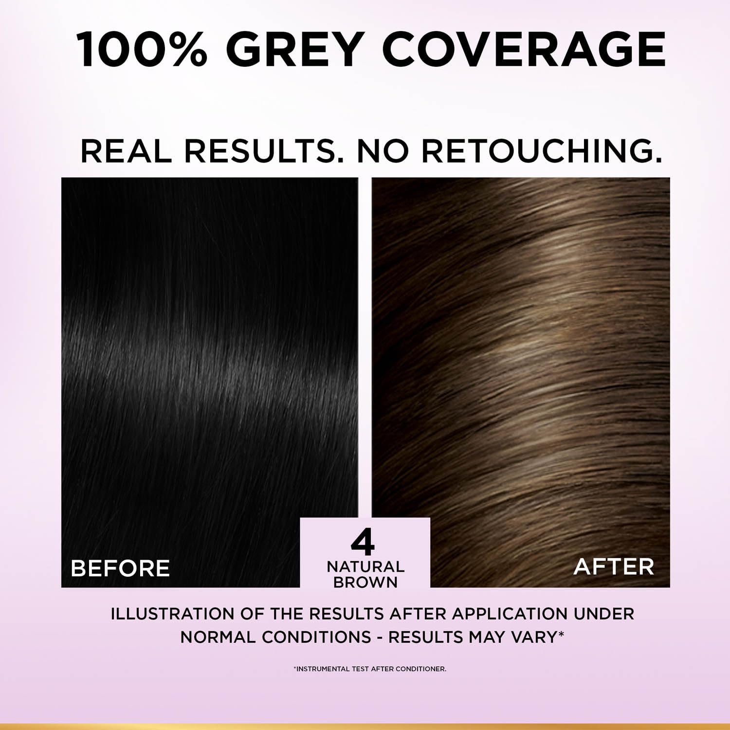 L'Oreal Paris Excellence Creme Hair Color, 4 Natural Brown, 72ml+100g thumbnail