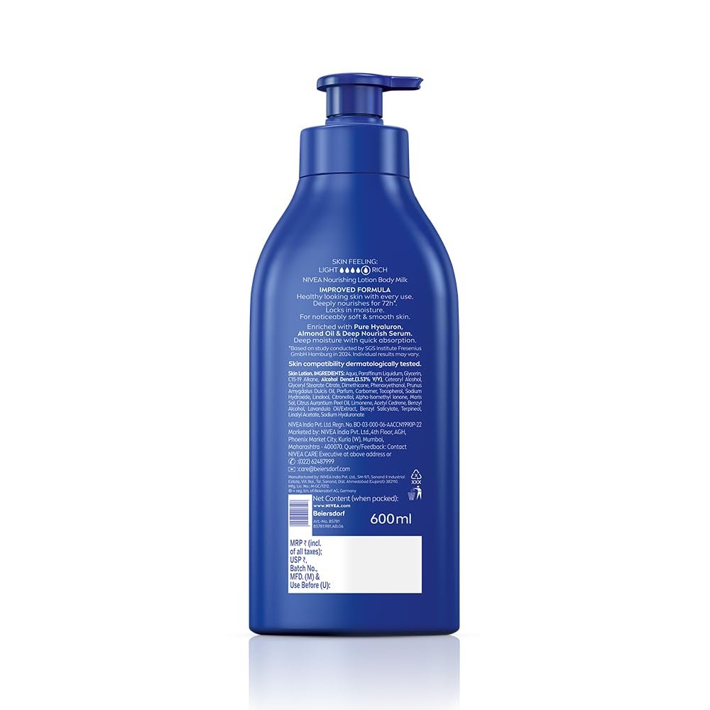 NIVEA Nourishing Body Milk 600ml thumbnail