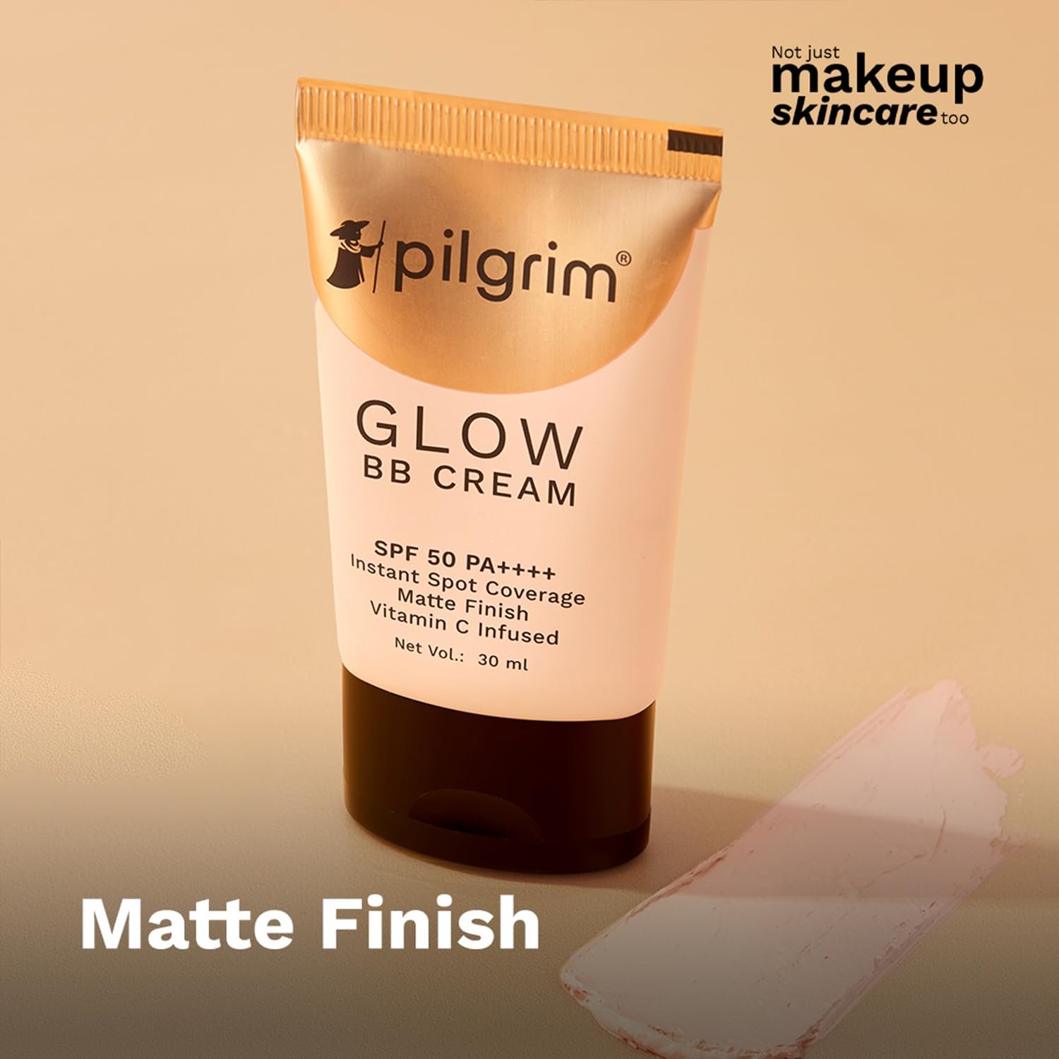 Pilgrim Honey Glow 3-In-1 Natural Bb Cream Medium Coverage For All Skin Types Spf 50 Pa++++ With Niacinamide, Hyaluronic Acid & Vit C - 30G thumbnail