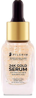 Pilgrim 24K Gold Facial Kit | Dewy Glass Skin Finish | Radiant Look Face Mask Pack 50gm | Serum 20ml | Korean Skin Care | For Women & Men | FREE JUTE BAG thumbnail
