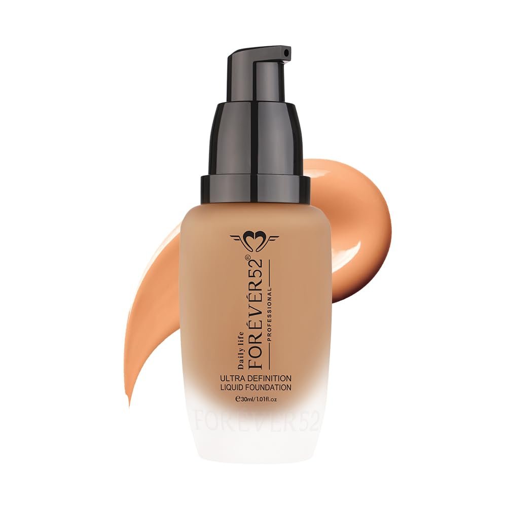 Daily Life Forever52 Ultra Definition Liquid Foundation | 24H Wear, Medium to Full Coverage, Pore-Minimizing&Mattifying, Long Lasting, Anti-Aging, Satin Finish | Chestnut (FLF016) 30ml thumbnail