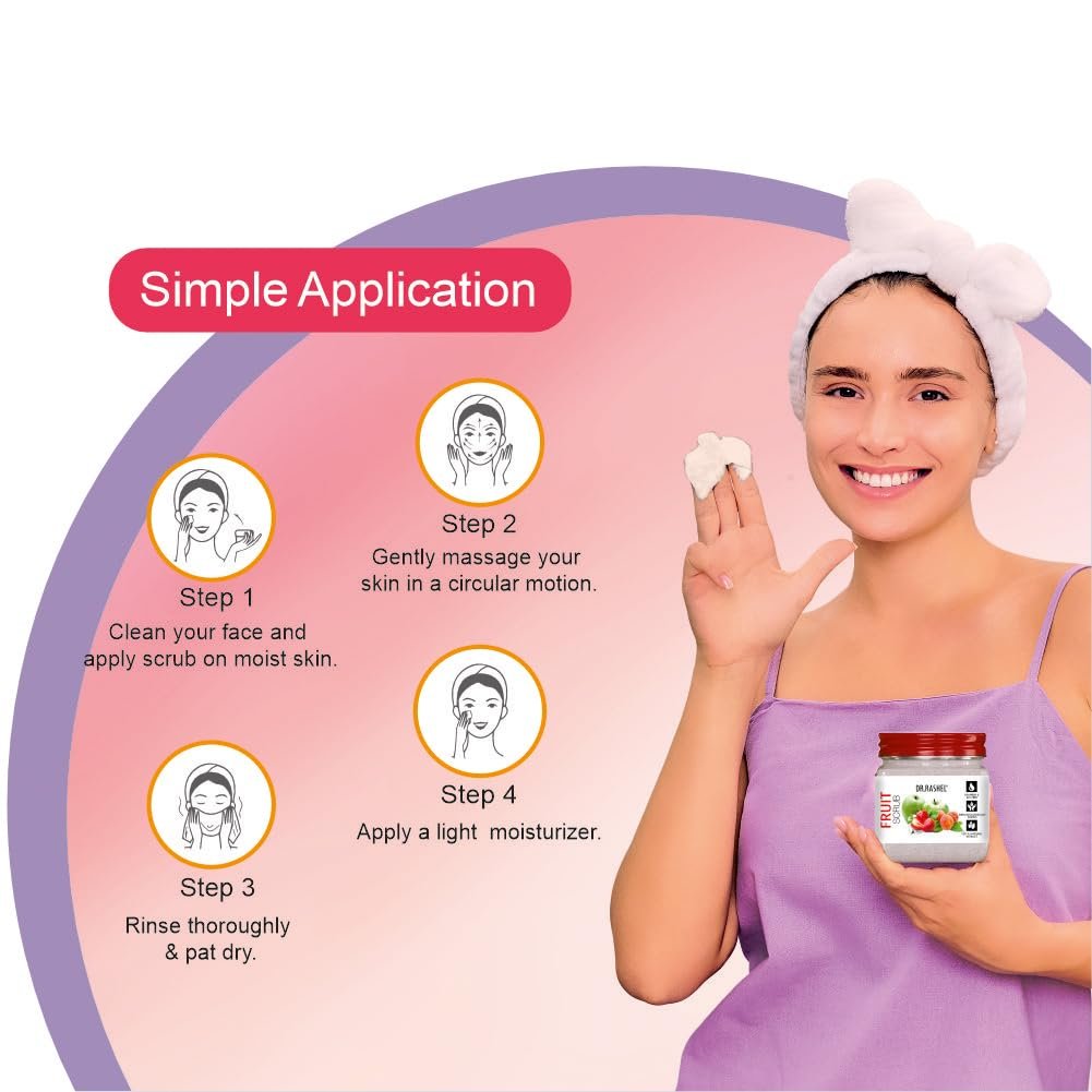 DR.RASHEL Beauty Elixirs Fruit exfoliator For Face & Body (380 Ml) | All Skin |Cleanser Scrub For Deep Exfoliation | Dead Skin Remover | Tan Removal | Blackhead Remover thumbnail