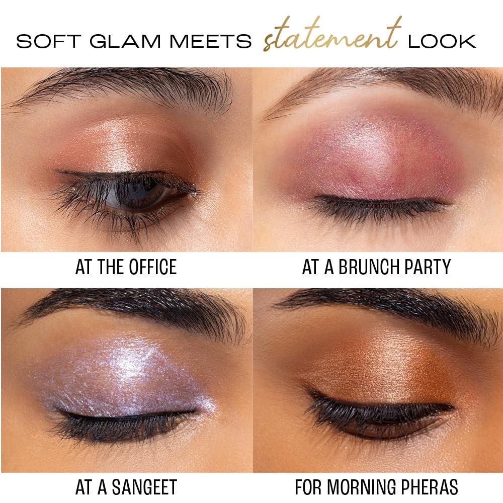 Lakme Be-jewel Satin Eye Tint |One-Step Liquid Eyeshadow | Air light Mousse Texture |Waterproof - 06 Sepia 4.5ml thumbnail