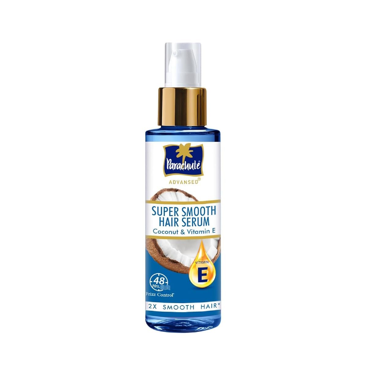 Parachute Advansed Super Smooth Hair Serum | Coconut & Vitamin E | 48 Hrs Frizz control | 2 X Smooth Hair | 100ml thumbnail