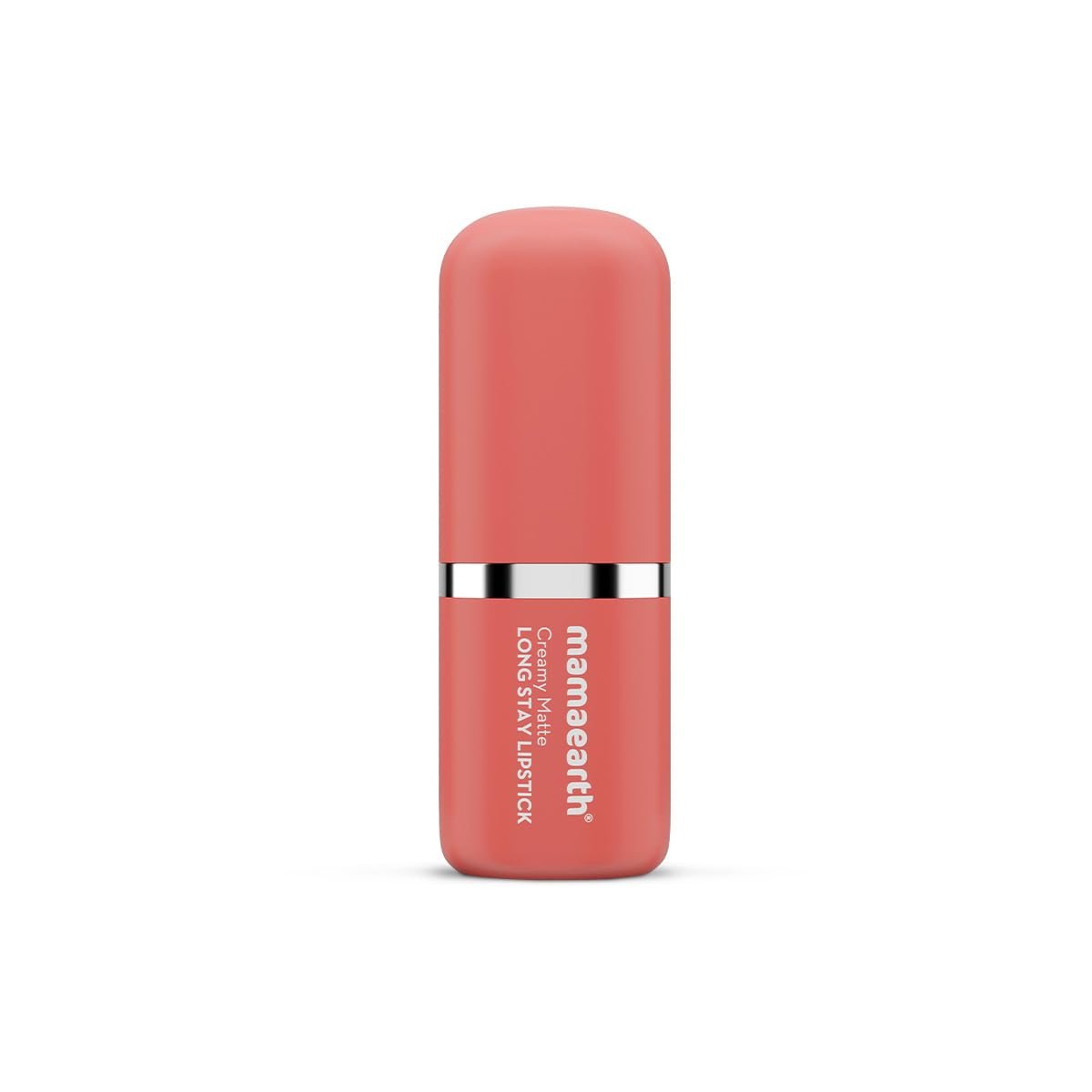 Mamaearth Creamy Matte Long Stay Lipstick with Murumuru Butter and Vitamin E for 8-Hour Long Stay 4.2g (Coral Bloom) thumbnail