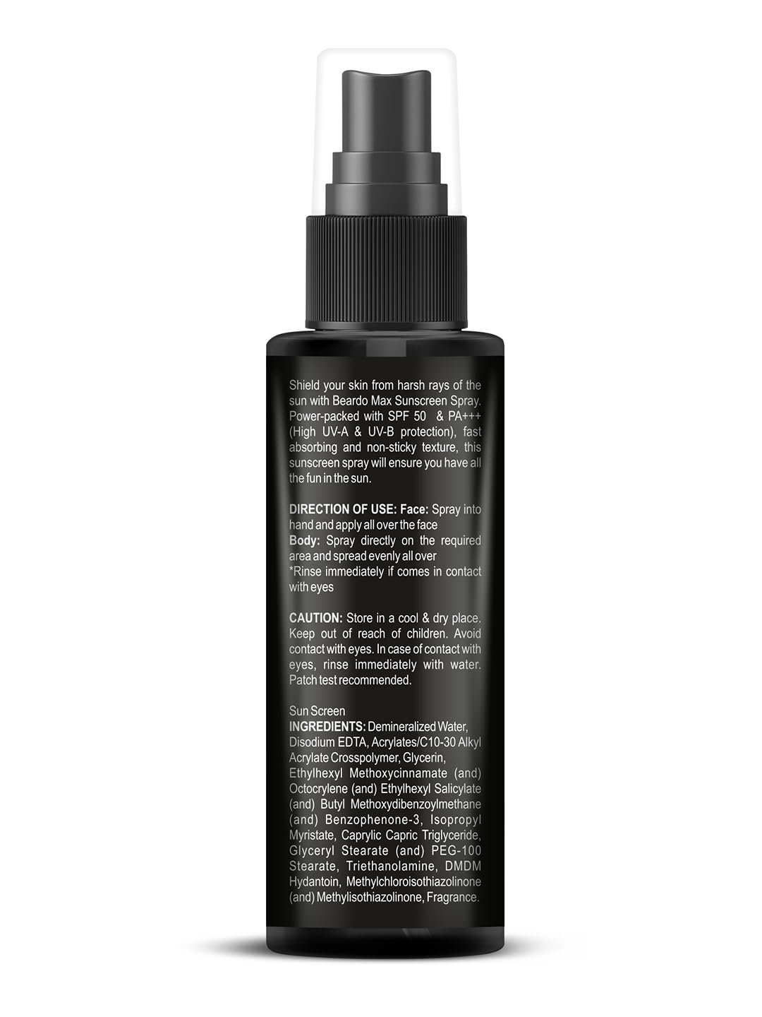 Beardo Max Sunscreen SPF 50 & PA+++ Spray for Men | For UVA UVB Protection | 50ml thumbnail