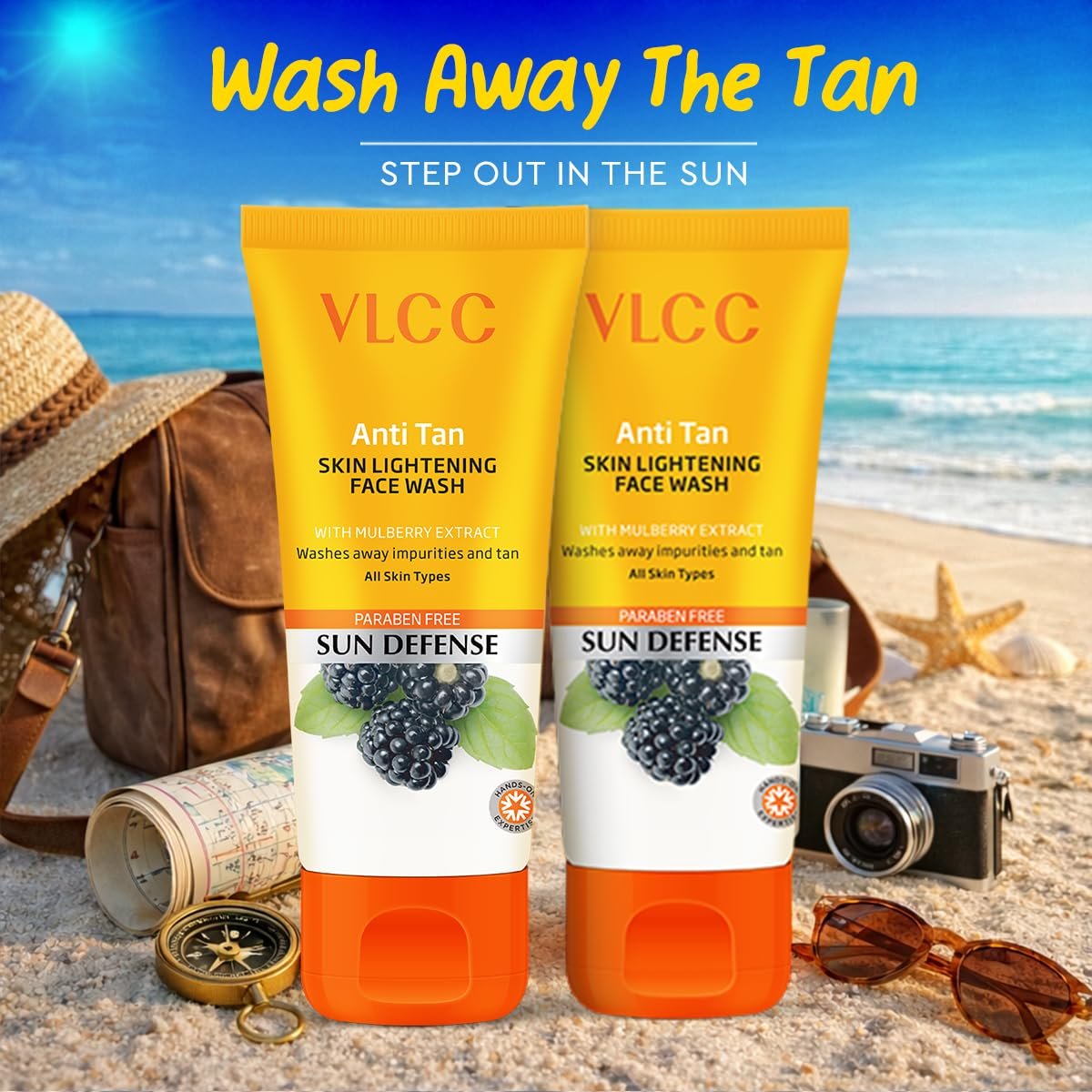 VLCC Anti-Tan Skin Lightening Face Wash – 150 ml x 2 (300 ml) | With Mulberry & Orange Peel Extract | Brightening Sunscreen with Broad Spectrum Protection thumbnail