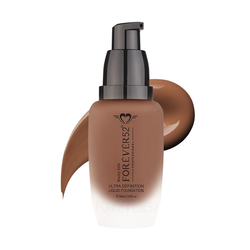 Daily Life Forever52 Ultra Definition Liquid Foundation | 24H Wear, Medium to Full Coverage, Pore-Minimizing & Mattifying, Long Lasting, Anti-Aging, Satin Finish | Espresso (FLF018) 30ml thumbnail