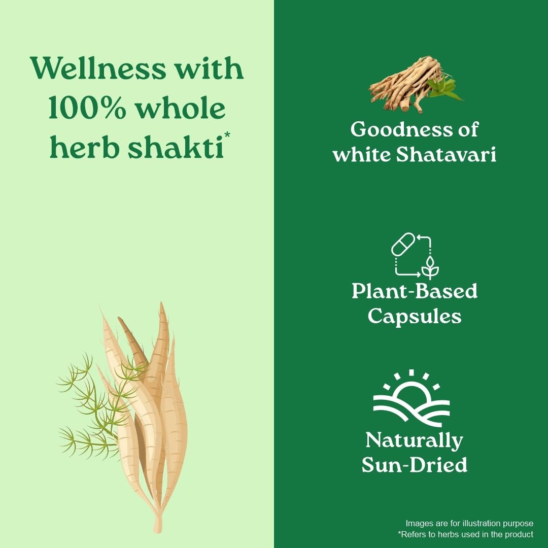 A TATA Product -Organic India Shatavari Capsules, 60 Capsules, Supports Women’s Health, Whole Herb*, thumbnail