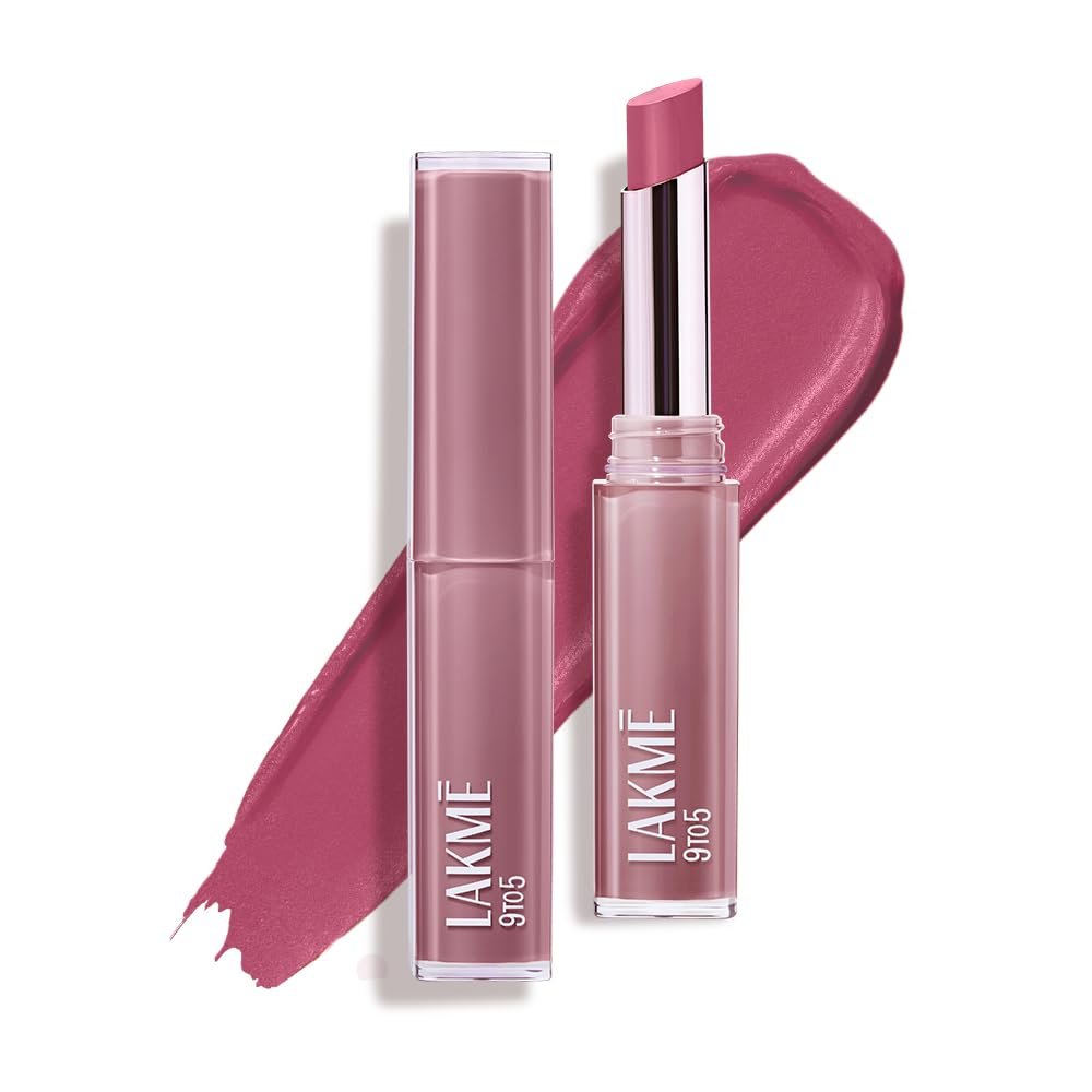 Lakme 9to5 Lip Tattoo Matte Slim Stick, Rosy Sunday, 2g, for Intense Color and Full Coverage, with Bakuchiol and Vitamin E, Smudgeproof and Waterproof, Long-Lasting Lipstick for Women