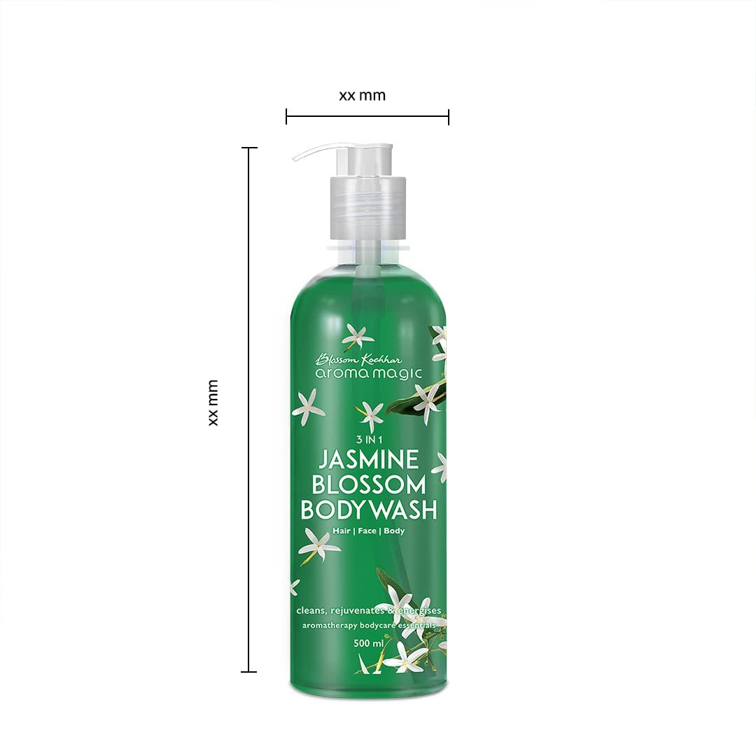 Aroma Magic 3 in 1 Jasmine Body Wash treats rashes, boosts suppleness, reduces pollution effects with jasmine & sandalwood oils, Apple cider vinegar, coconut oil | 220ml thumbnail