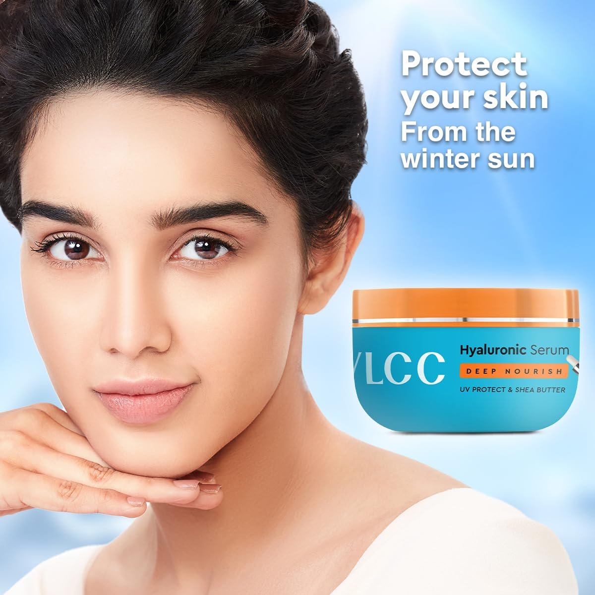 VLCC Deep Nourishing Face Cream with UV Protect - 200g | With Hyaluronic Acid & Shea Butter | UV Protection | Winter Skin Protection | Intense Moisturization & Nourishment thumbnail