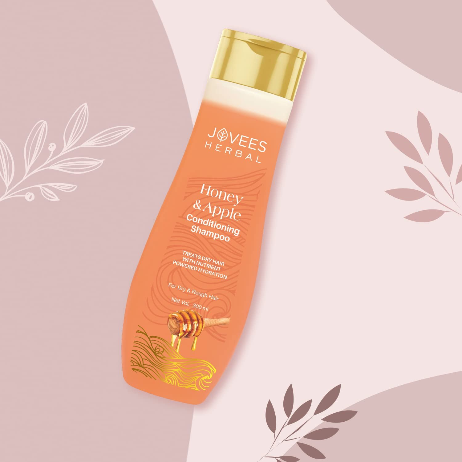 Jovees Herbal Honey & Apple Conditioning Shampoo | With Peach And Aloe Vera Extracts | For Dry And Rough Hair | 150 ml thumbnail