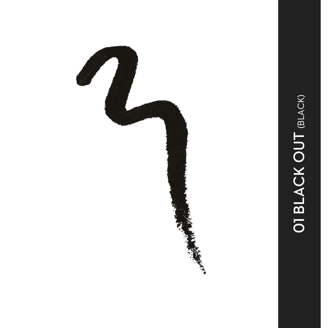 SUGAR Cosmetics Kohl Of Honour Intense Kajal Pencil for Women | Smudge Proof & Waterproof | Ophthalmologist Tested | Deep Pigmented in One Stroke | 12Hr Wear - 01 Black Out thumbnail