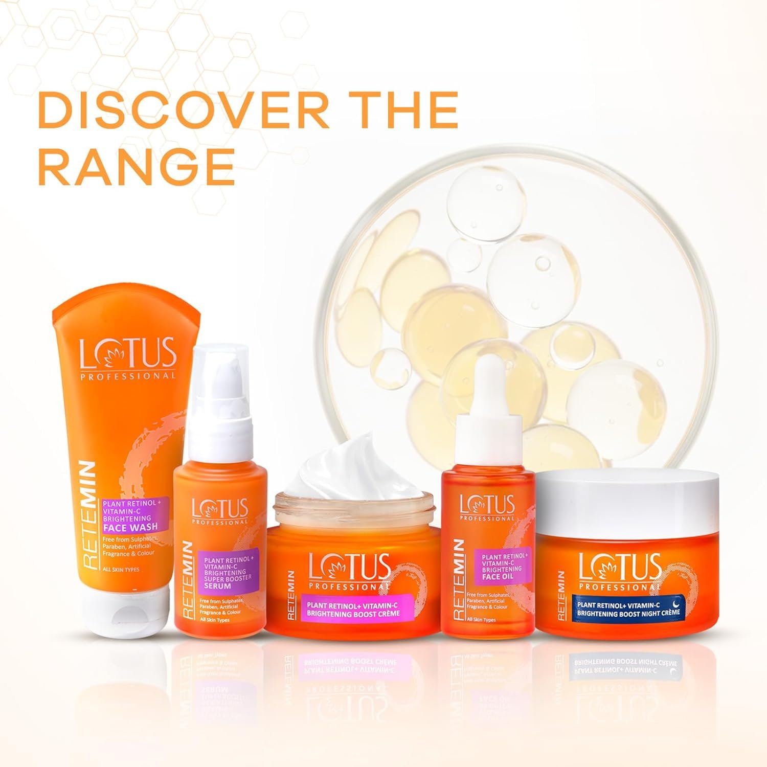Lotus Professional Retemin Plant Retinol + Vitamin C Brightening Super Booster Face Serum 30ml thumbnail