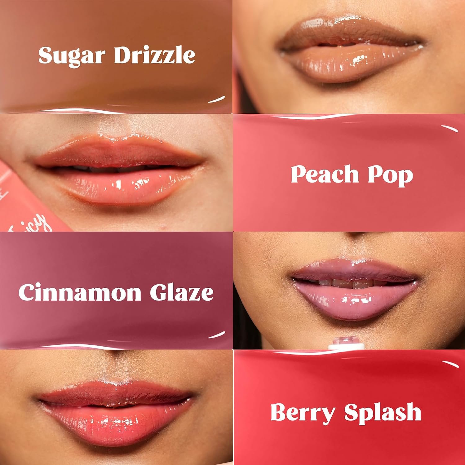 RENEE Juicy Fix Tinted Lip Balm- Peach Pop | Shiny, Glossy Finish | Protects Lips With SPF 30 | Repairs & Nourishes Dry, Flaky Lips | With Peptides, Ceramides & Hyaluronic Acid | 10 g thumbnail