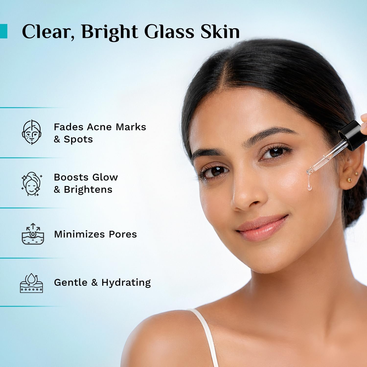Pilgrim 10% Niacinamide Face Serum for Acne Marks & Glass Skin Glow - 10ml with Kojic Acid & Korean Rice Water, Fades Dark Spots, Boosts Glow, Minimizes Pores, Controls Excess Oil, Sensitive thumbnail