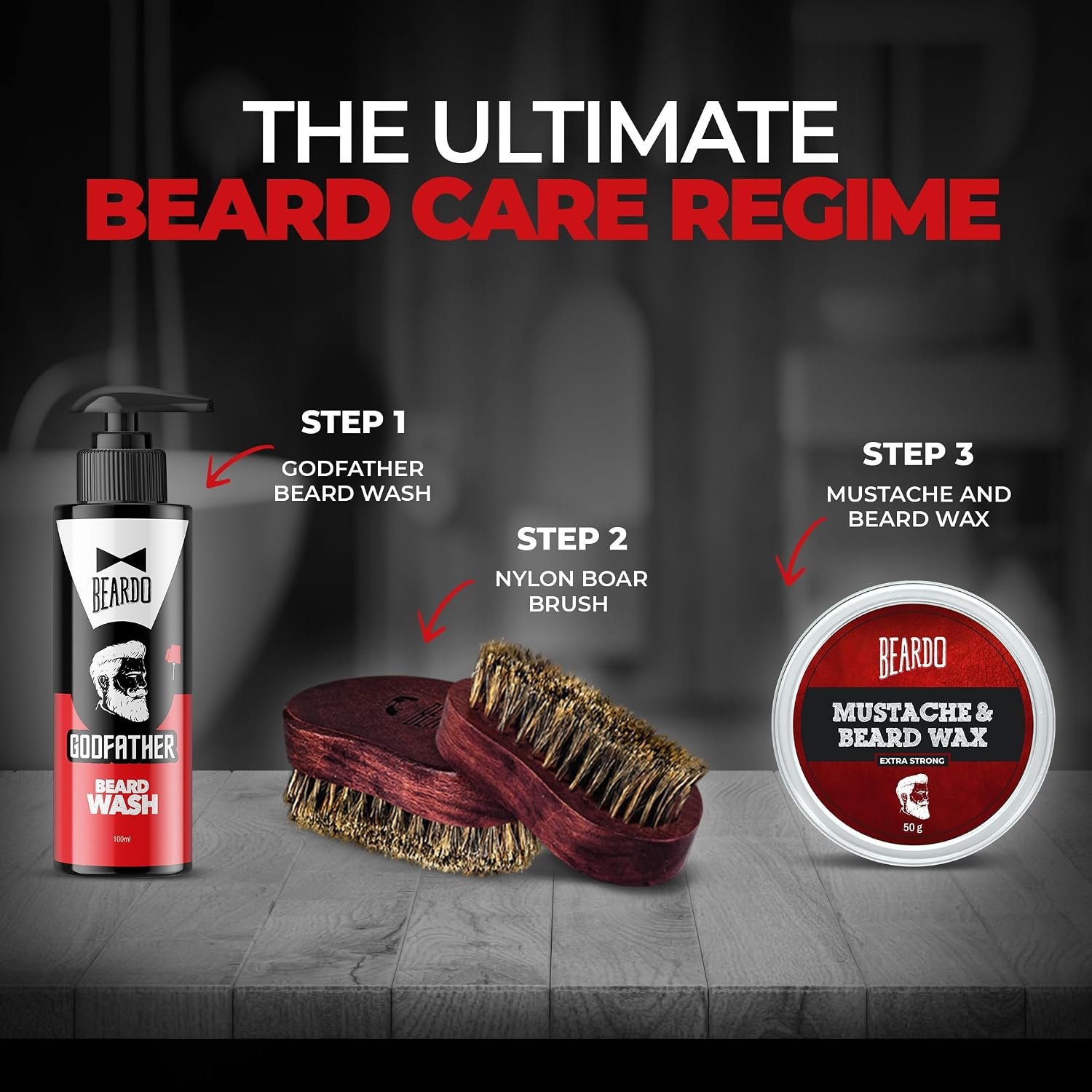 Beardo Beard and Mustache Wax, 50 gm | Beard Wax for Beard & Mustache Styling | Long Lasting Extra Strong Hold Wax for Men | Beard Hair Wax for Smooth, Shiny & Healthy Beard thumbnail