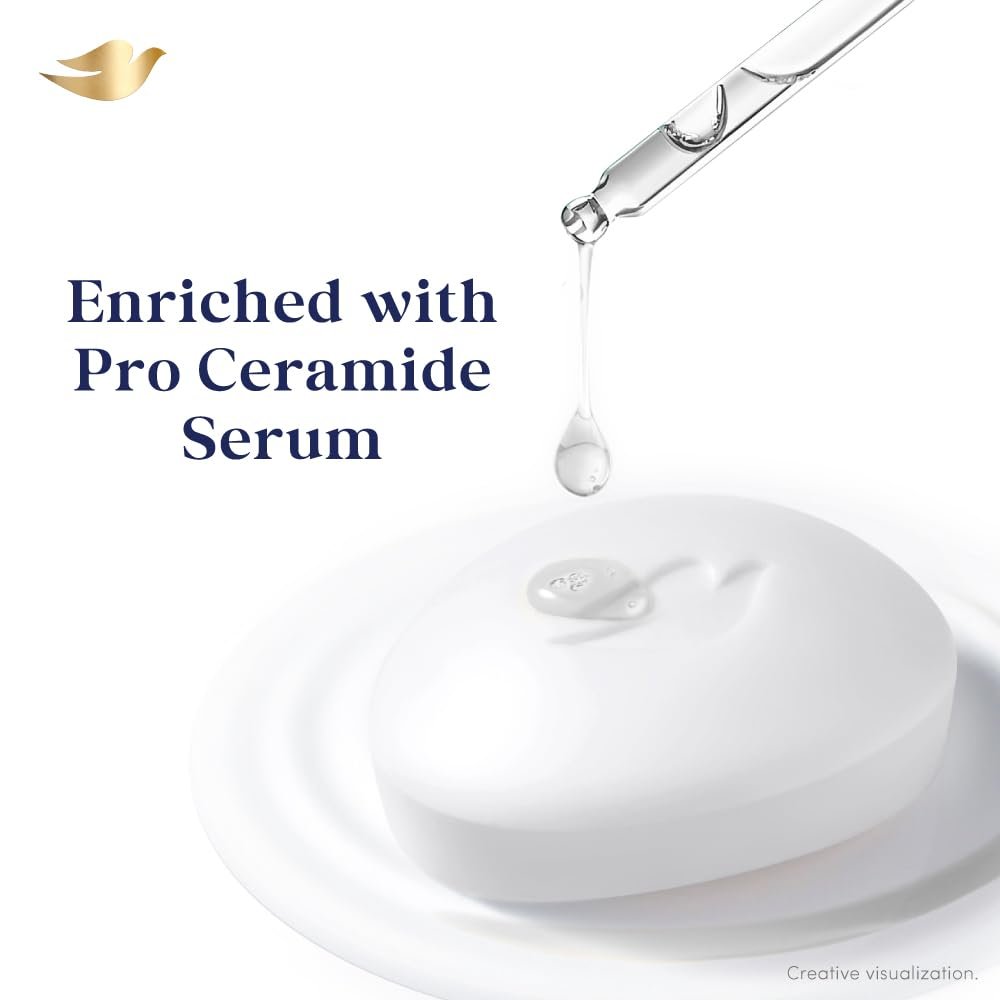 Dove Serum Bar with Pro-Ceramide Serum | Sensitive Care Beauty Bar for Gentle Cleansing & Nourishment | 125g x 3 (375g) thumbnail