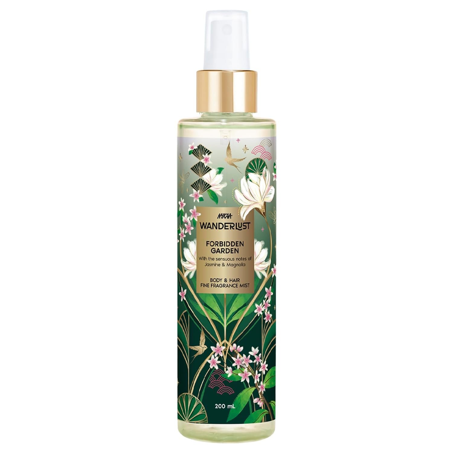 Nykaa Wanderlust Forbidden Garden Floral Perfume Body & Hair Mist, Notes of Jasmine, Mogra & Magnolia, 8 Hrs Long-Lasting Everyday Fragrance, 200 ml thumbnail