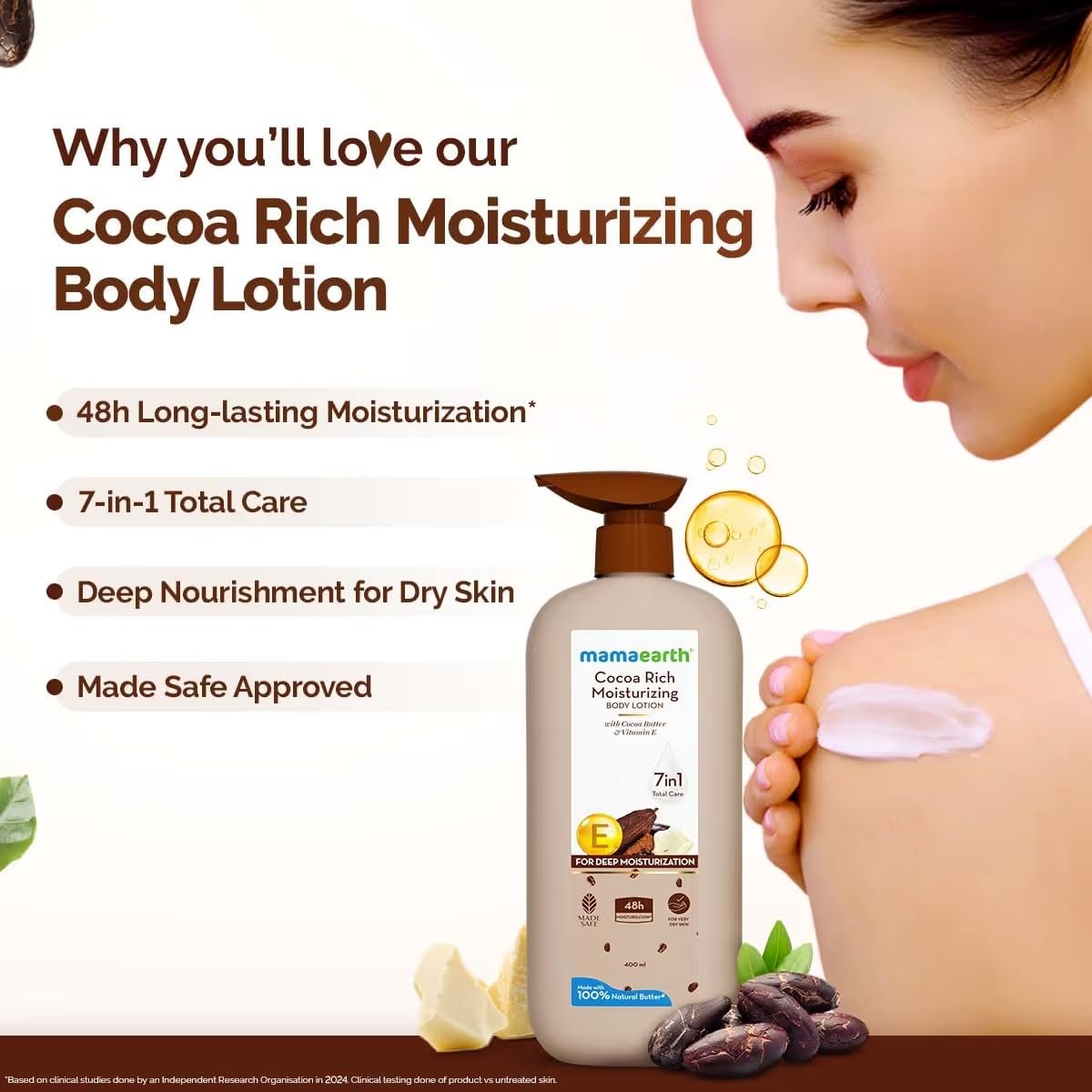 Mamaearth Cocoa Rich Moisturizing Body Lotion 400ml thumbnail