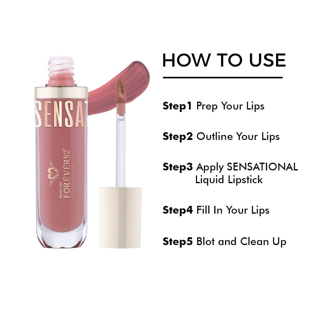 Daily Life Forever52 Sensational Lip | Matte Liquid Lipstick -Sand Nude - 001 thumbnail