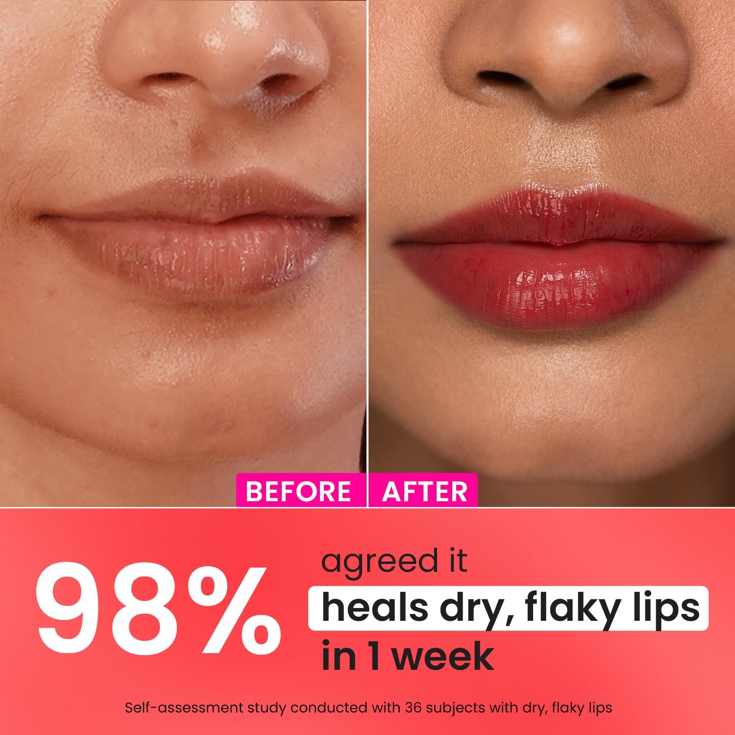 Dot & Key Ceramide & Peptide Barrier Repair Lip Balm SPF 50, PA+++ | Red Romance | UVA/UVB Protection | Soft Tinted Moisturizer 10g thumbnail