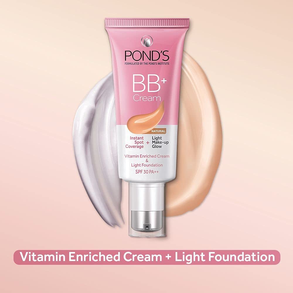 POND'S BB+ Cream, Instant Spot Coverage + Light Make-up Glow, Natural 30g thumbnail