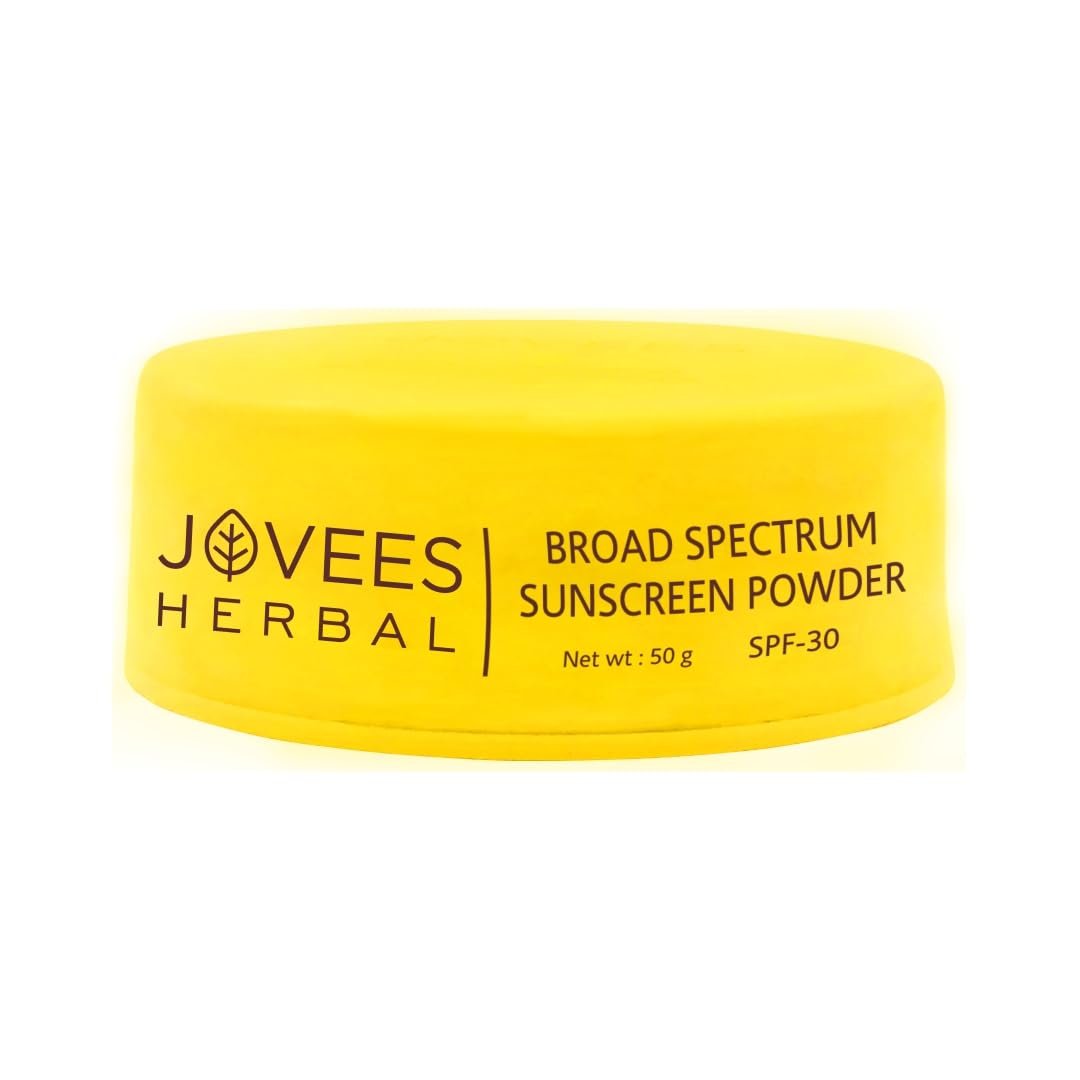 Jovees Herbal Broad Spectrum Sunscreen Powder With SPF 30 | Prevents Sunburns, Skin Damage & Uneven Skin Tone | Natural Mineral Based Ingredients 50gm