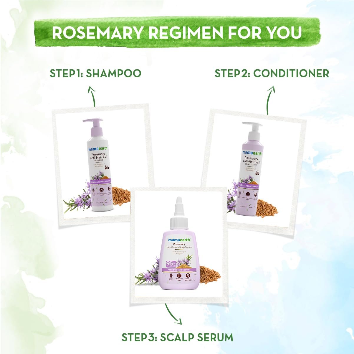 Mamaearth Rosemary Hair Scalp Serum 50ml thumbnail