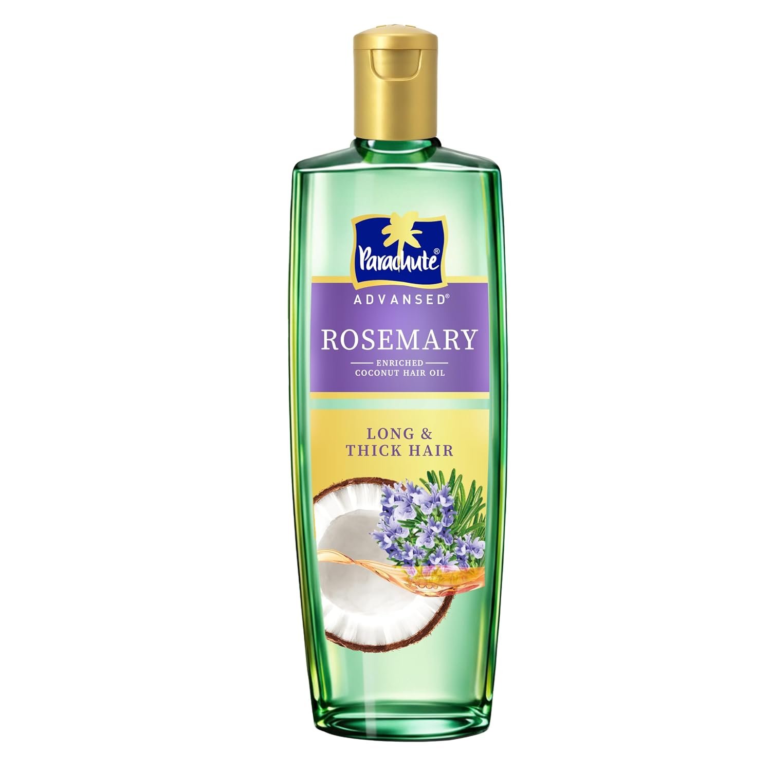 Parachute Advansed Rosemary-enriched Coconut Hair Oil| Rosemary Hair Oil| Superfoods Magic| Long & Thick Hair|300 Ml thumbnail