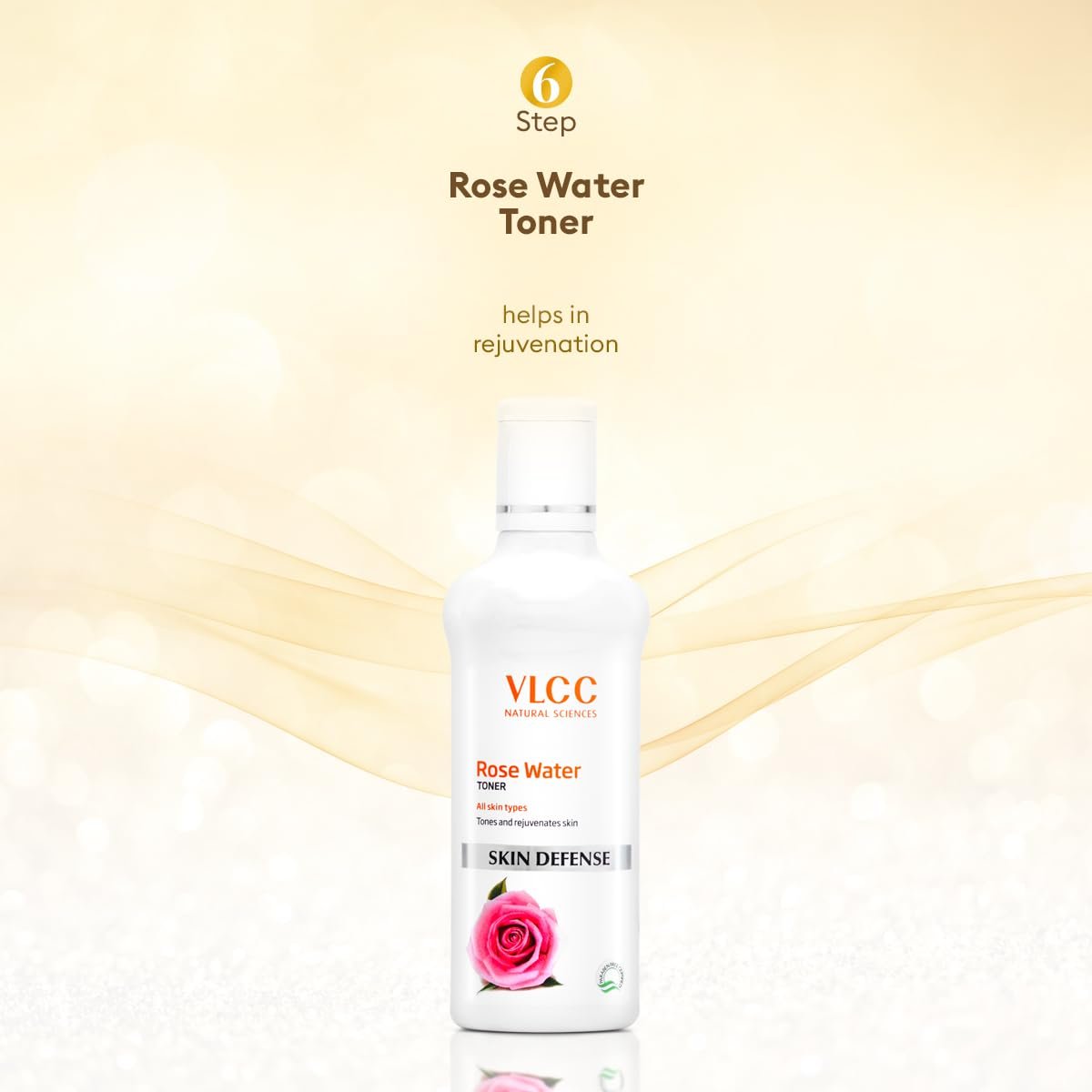 VLCC Gold Facial Kit with FREE Rose Water Toner - 300g + 100ml | 24K Colloidal Gold And Aloe Vera At Home Facial Kit thumbnail