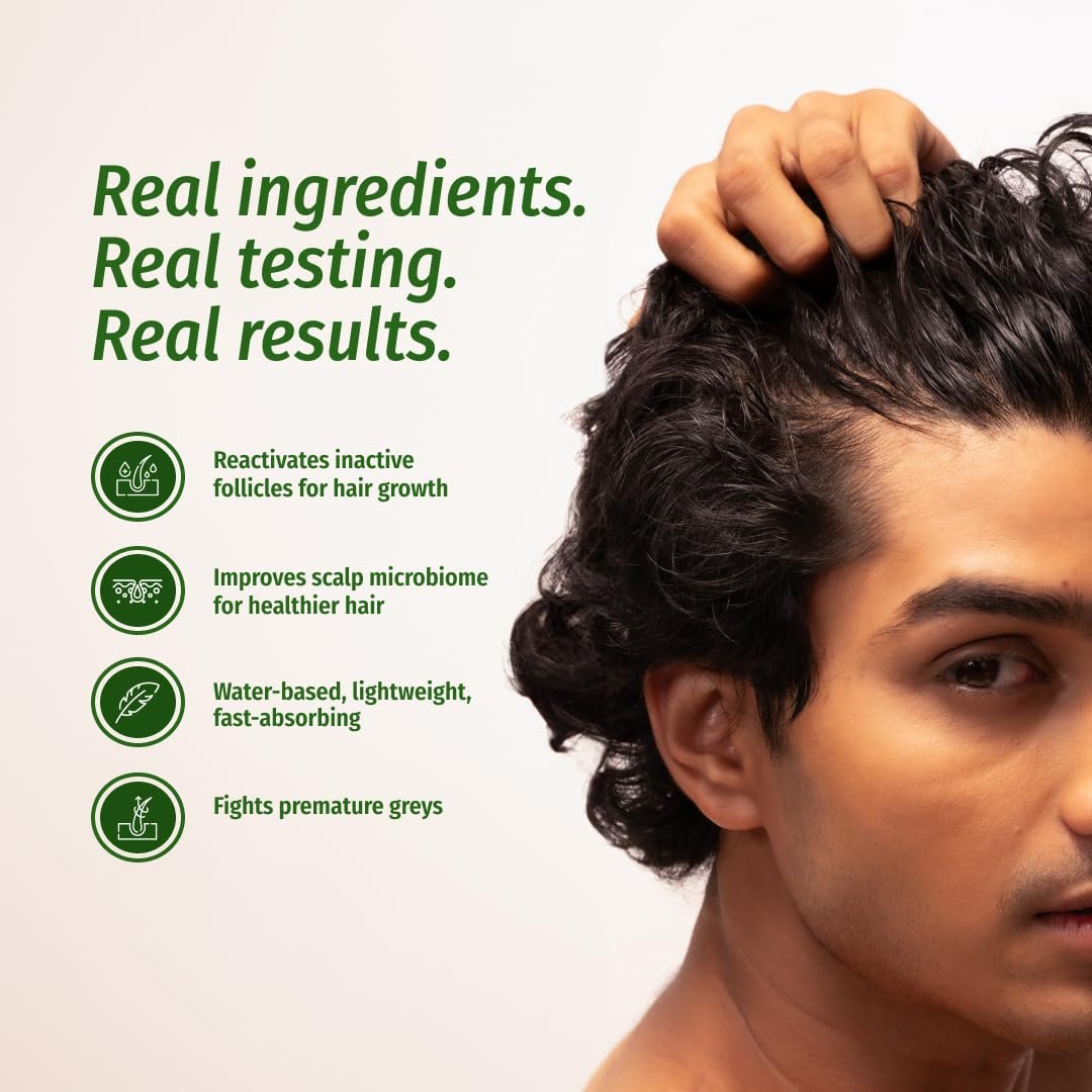 Vilvah Hair Growth Serum | Redensyl & Rosemary Serum for Hair Fall Control & Improved Hair Density | Supports Healthier Hair Growth & Stronger Hair | Nourishes Scalp & Balances Scalp Ecosyst thumbnail
