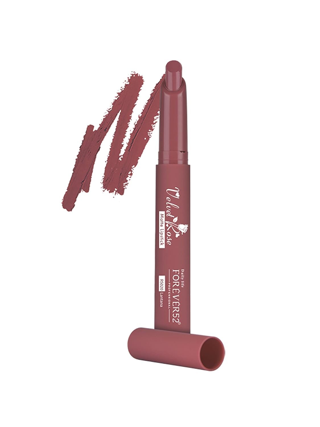 Daily Life Forever52 Velvet Rose Matte Long-Lasting Crayon Lipstick (Enriched With Rose Oil) - Hydrating Bold Lip Color With Silky Finish Look -Latana | Pinks