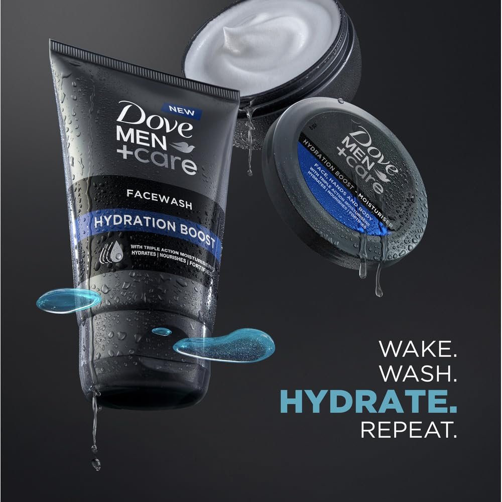 Dove Men+Care Hydration Boost Face Wash for Men | Hydrating Facial Cleanser for Fresh, Clean & Moisturized-Looking Skin | 100ml thumbnail