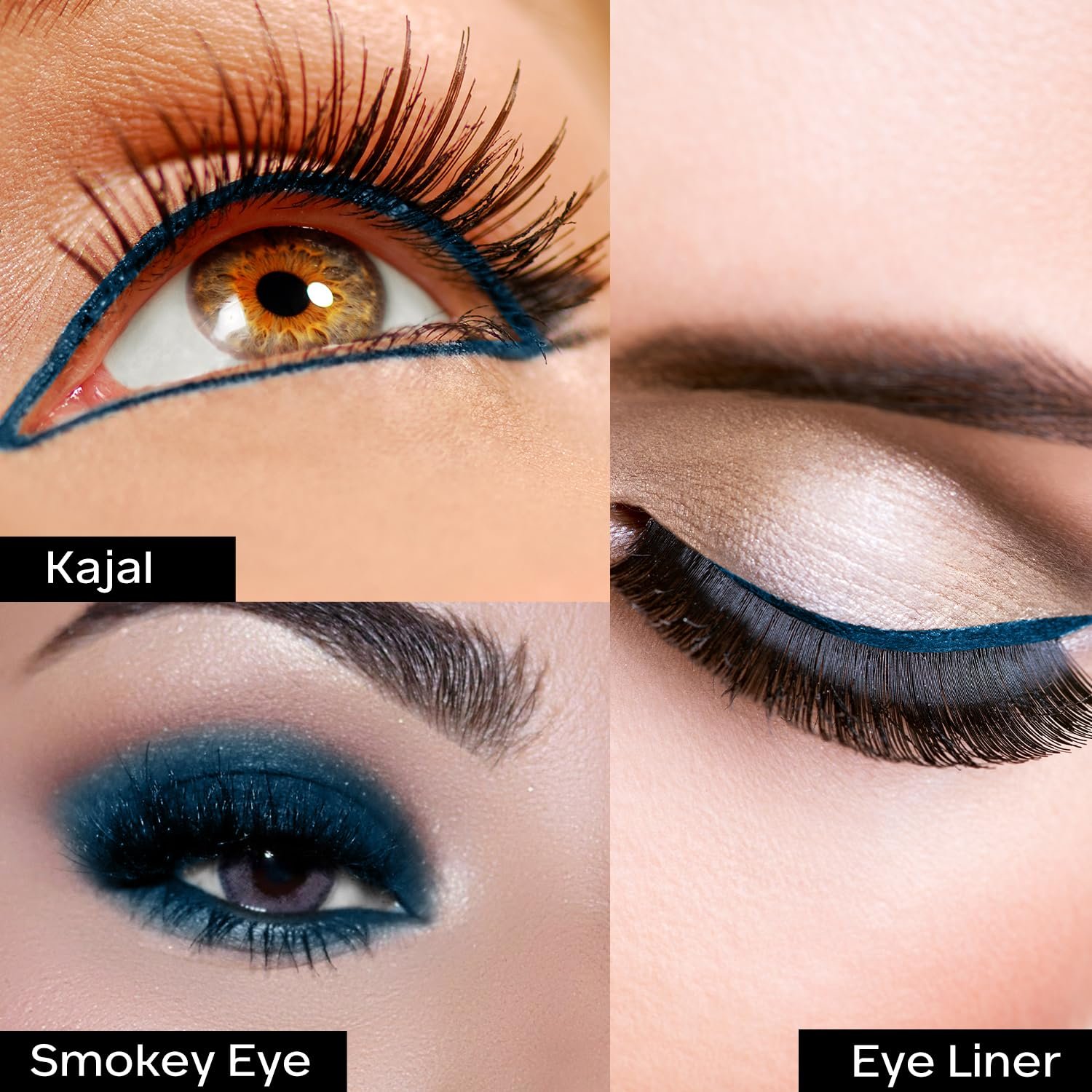 ACES CANADA Ultime Pro Intense Gel Kajal With Smudger & Sharpener - Blue, 1.2 g | 24 Hr Long Stay | Waterproof & Smudgeproof | One Swipe Smooth Application | 3-in-1 Kajal, Eyeliner, Smokey E thumbnail
