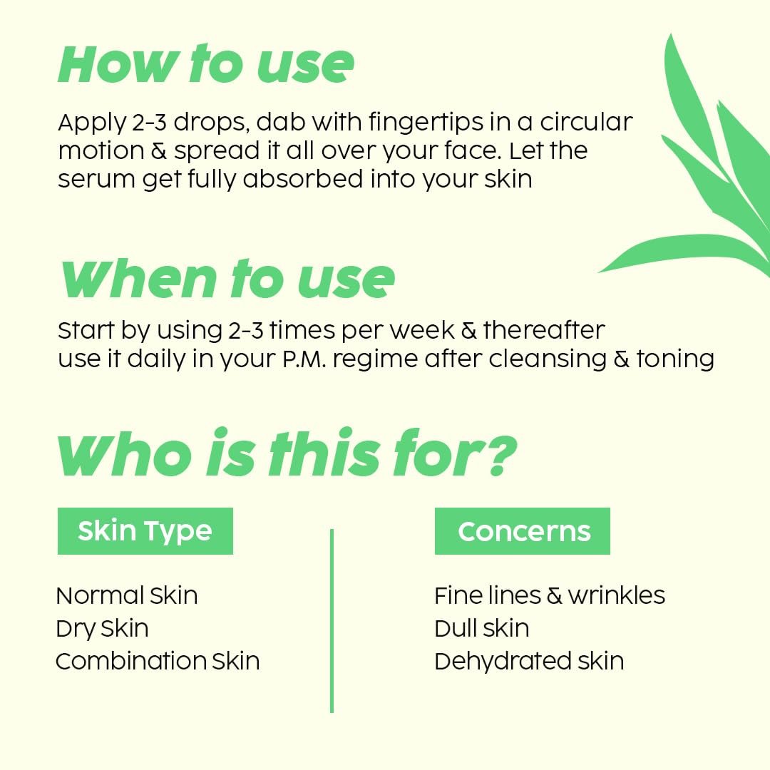 PLIX The Plant Fix Pomegranate 0.6% Retinol & 0.2% Bakuchi Oil Face Serum | Anti-Ageing Serum for Fine Lines & Wrinkles | Helps Smooth & Firm Youthful-Looking Skin | For Men & Women |30ml thumbnail