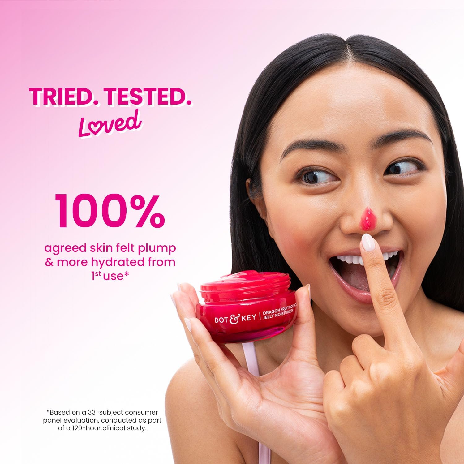Dot & Key Dragon Fruit Bounce Jelly Moisturizer, Plant PDRN & Niacinamide, For Oily & Combination Skin, Deeply Hydrates, Bouncy, Plump Skin, Lightweight, Non-Sticky | 60ml thumbnail