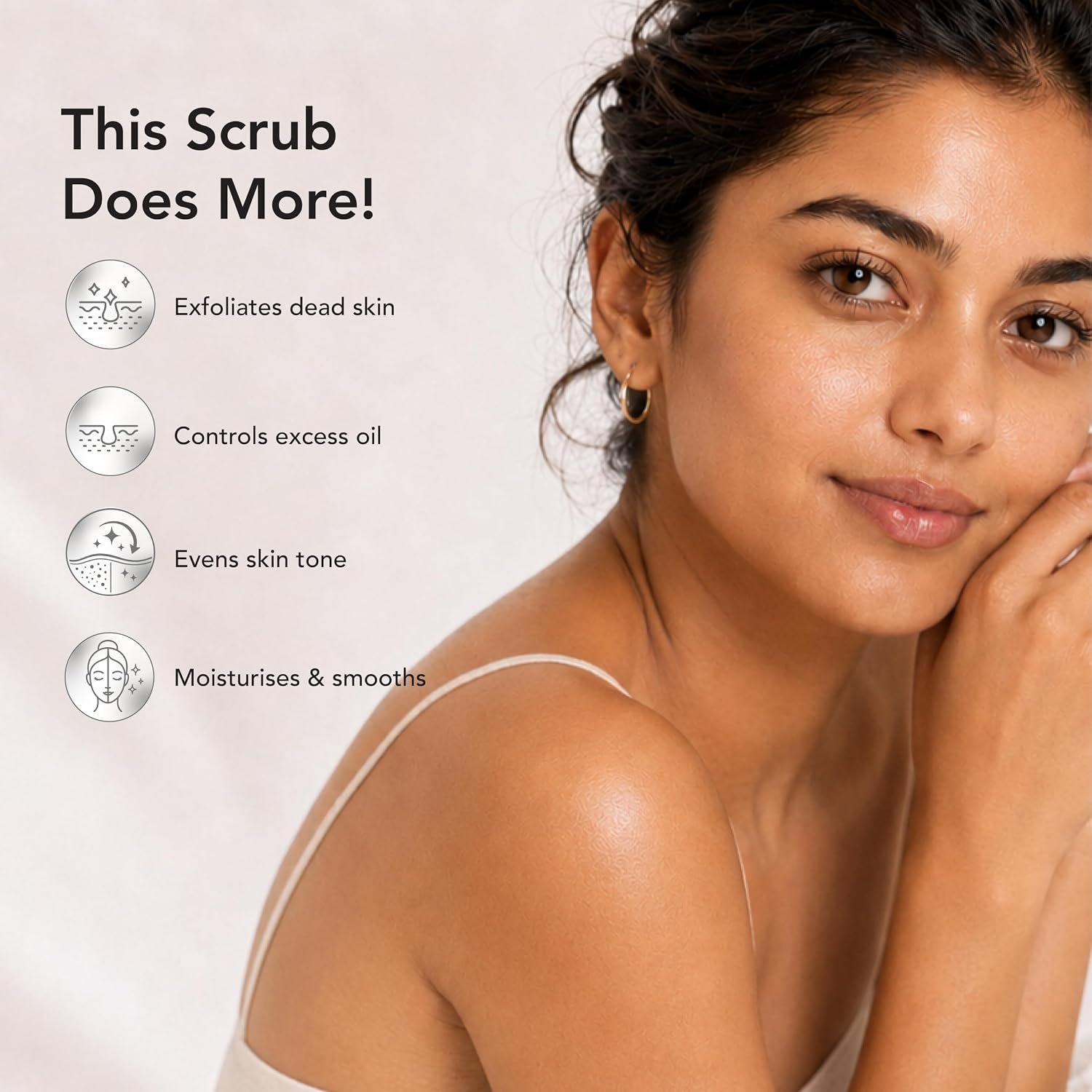 DR.RASHEL Beauty Elixirs Pearl Scrub with Pearl Extract for Face & Body Deep Exfoliating Cleanser for Tan, Dead Skin & Blackhead Removal Radiant Glow 380 ml thumbnail