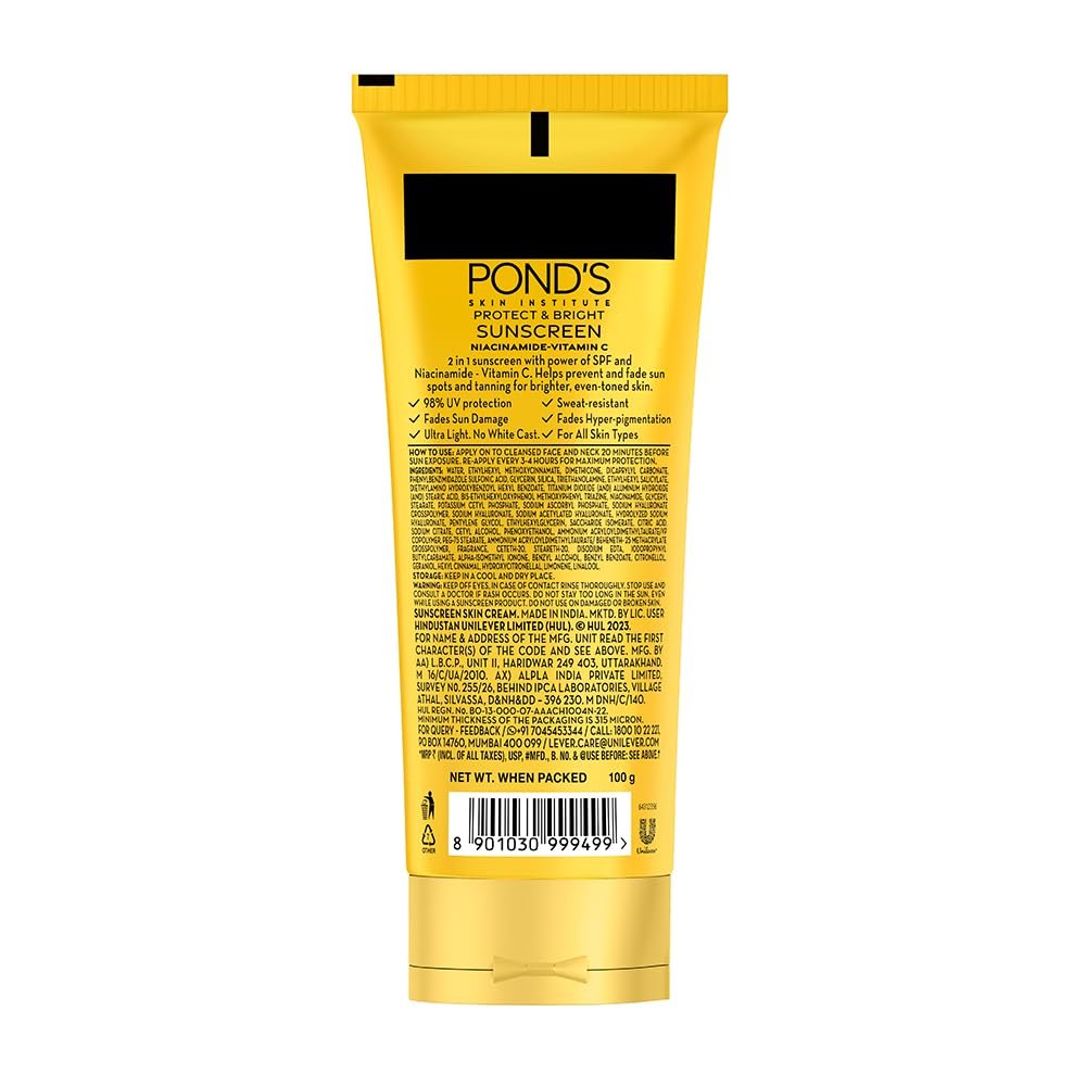 POND'S Serum boost sunscreen For All skin types prevent and fade dark patches with the power of SPF 55 and NIACINAMIDE-C Serum 100g thumbnail