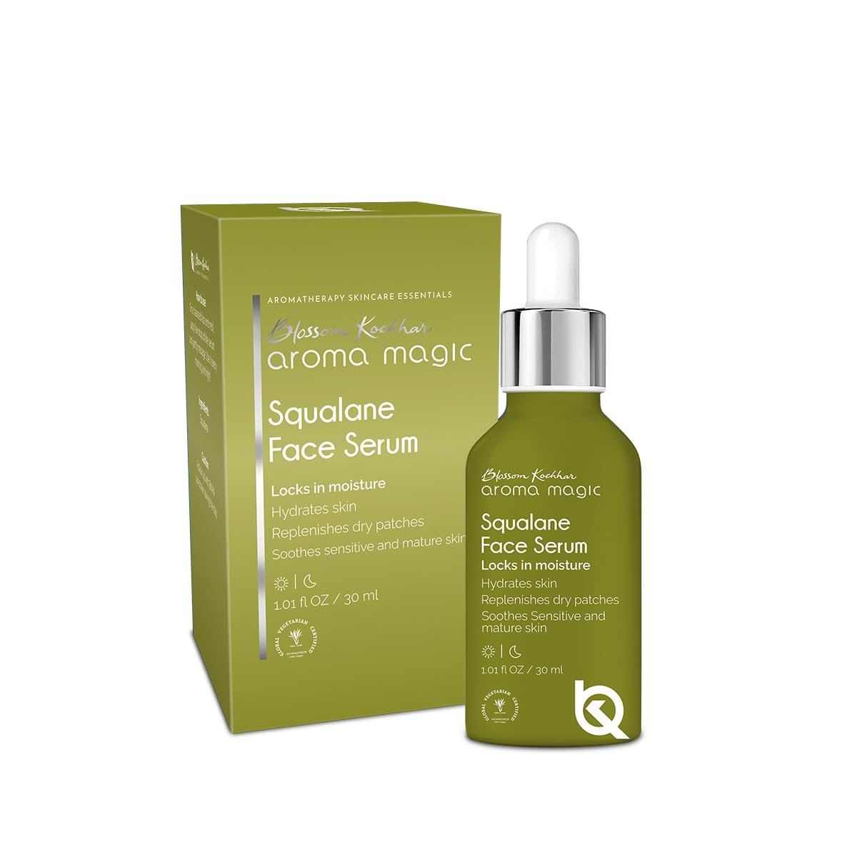 Aroma Magic Squalane Lightweight Face Serum | For Skin Hydration, Provides light Moisturization & Reduces Fine Lines, Restore Dry Patches| 30 ml thumbnail