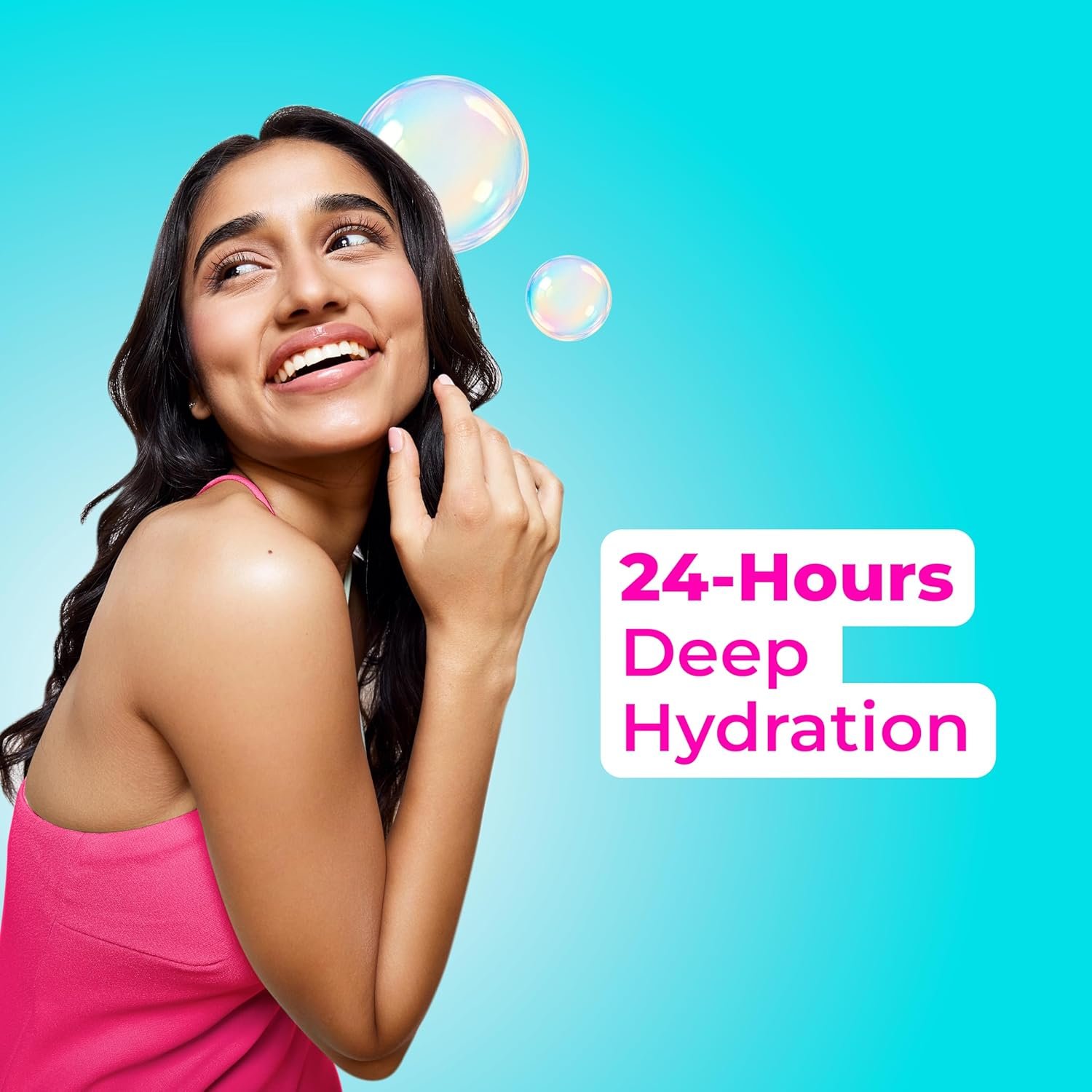 Hula Hoop HydraLock Body Wash by Foxtale | 24Hrs Hydration | Hyaluronic Acid + Cica Extract + Menthol | Cleanses, Hydrates, & Repairs Skin | 6+ hours Odor Protection + Fresh Aqua Scent | 250 thumbnail