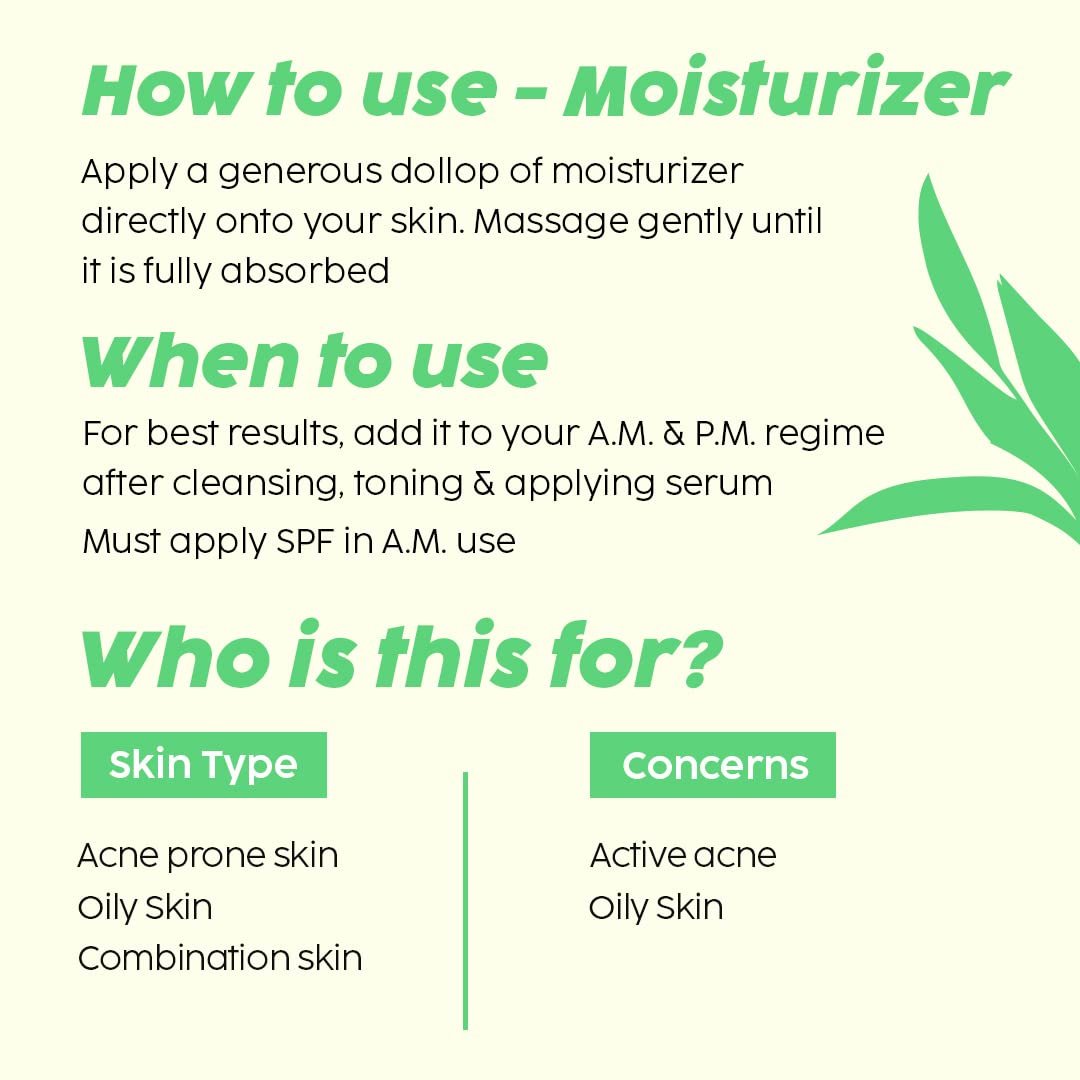 Plix 2% Niacinamide Jamun Moisturizer | With 2% Acne Buster, Witch Hazel & Jamun Extract | Helps Reduce Pimples & Control Excess Oil | Lightweight Moisturizer for Oily & Acne-Prone Skin | 50 thumbnail