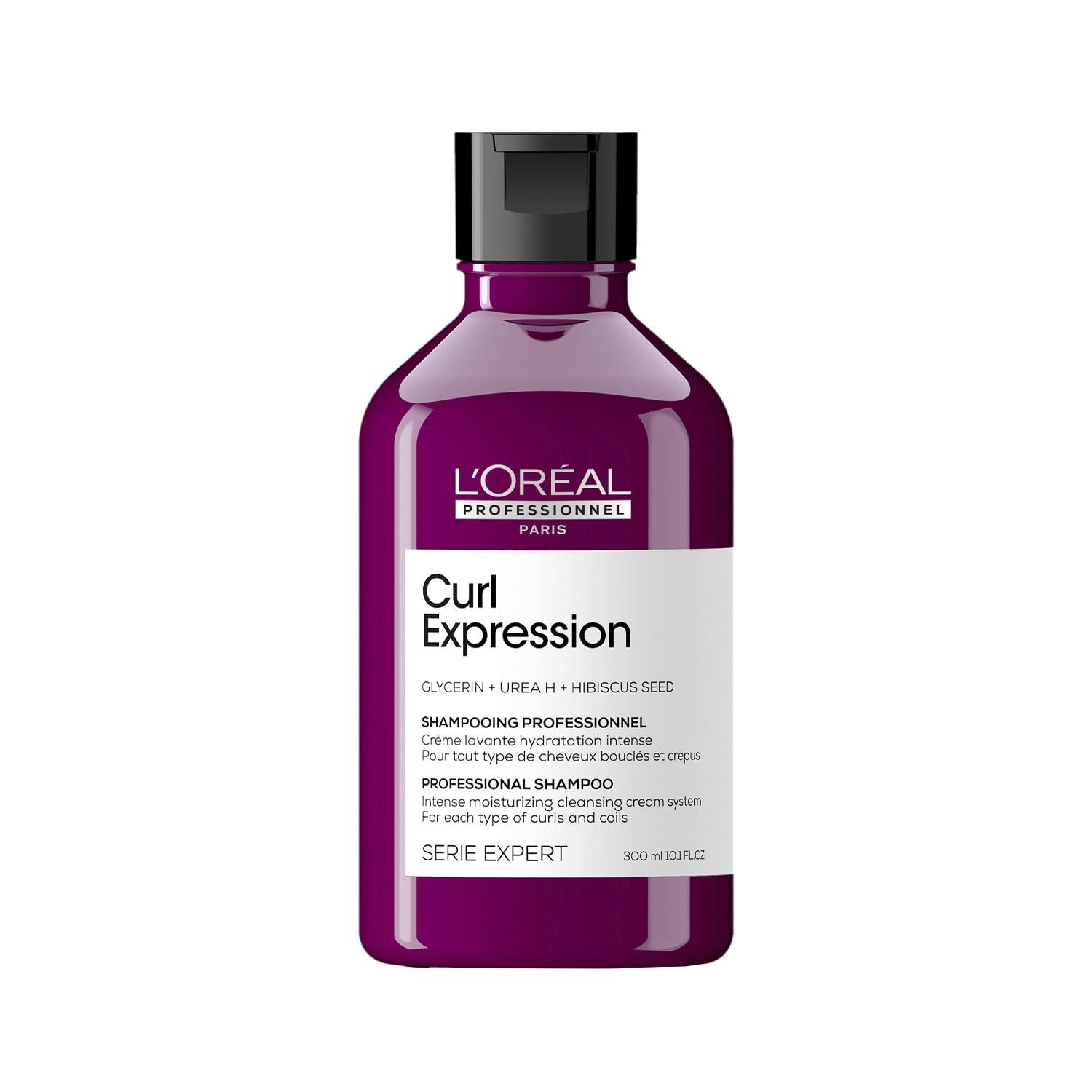 L'Oréal Professionnel Curl Expression Intense moisturizing cleansing Shampoo 300 ml | Provides intense and long lasting hydration | With Glycerin, Urea H & Hibiscus seed. thumbnail