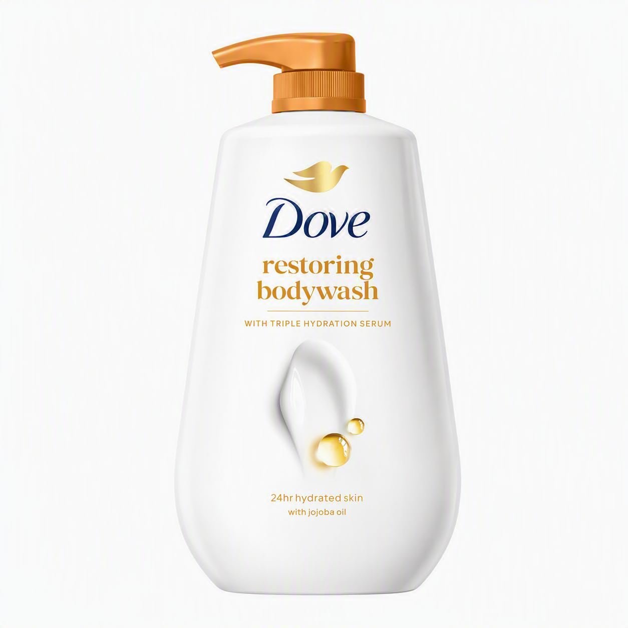 Dove Restoring Body Wash with Triple Hydration Serum for Soft, Hydrated Skin | Dove Body Wash with Jojoba Oil | Sulphate-Free Cleansers | 825 ML thumbnail