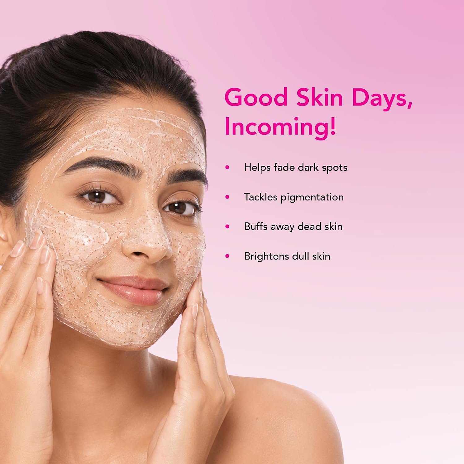 DR.RASHEL Beauty Elixirs White Skin Scrub, Exfoliating Face & Body Scrub for Skin Brightening, Dark Spot & Pigmentation Care, Dead Skin Cell Remover, Smooth & Even-Looking Skin, 380 ml thumbnail
