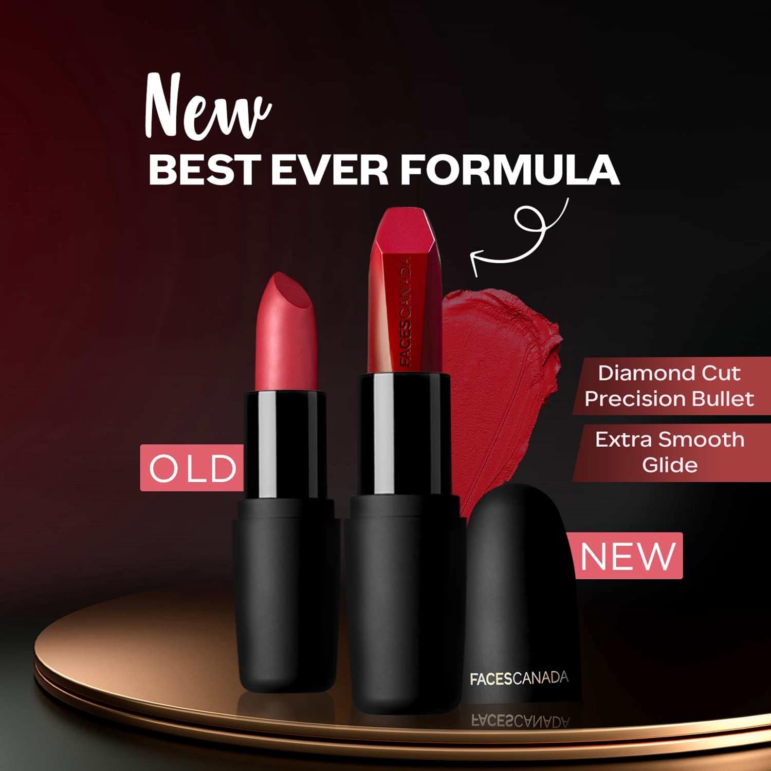 Faces Canada Weightless Matte Lipstick, Enriched with Jojoba and Almond Oil, Highly pigmented, Stroke weightless color, Keeps lips Moisturized, Wine Lip Color, Wine Rouge 3 , 4gm thumbnail